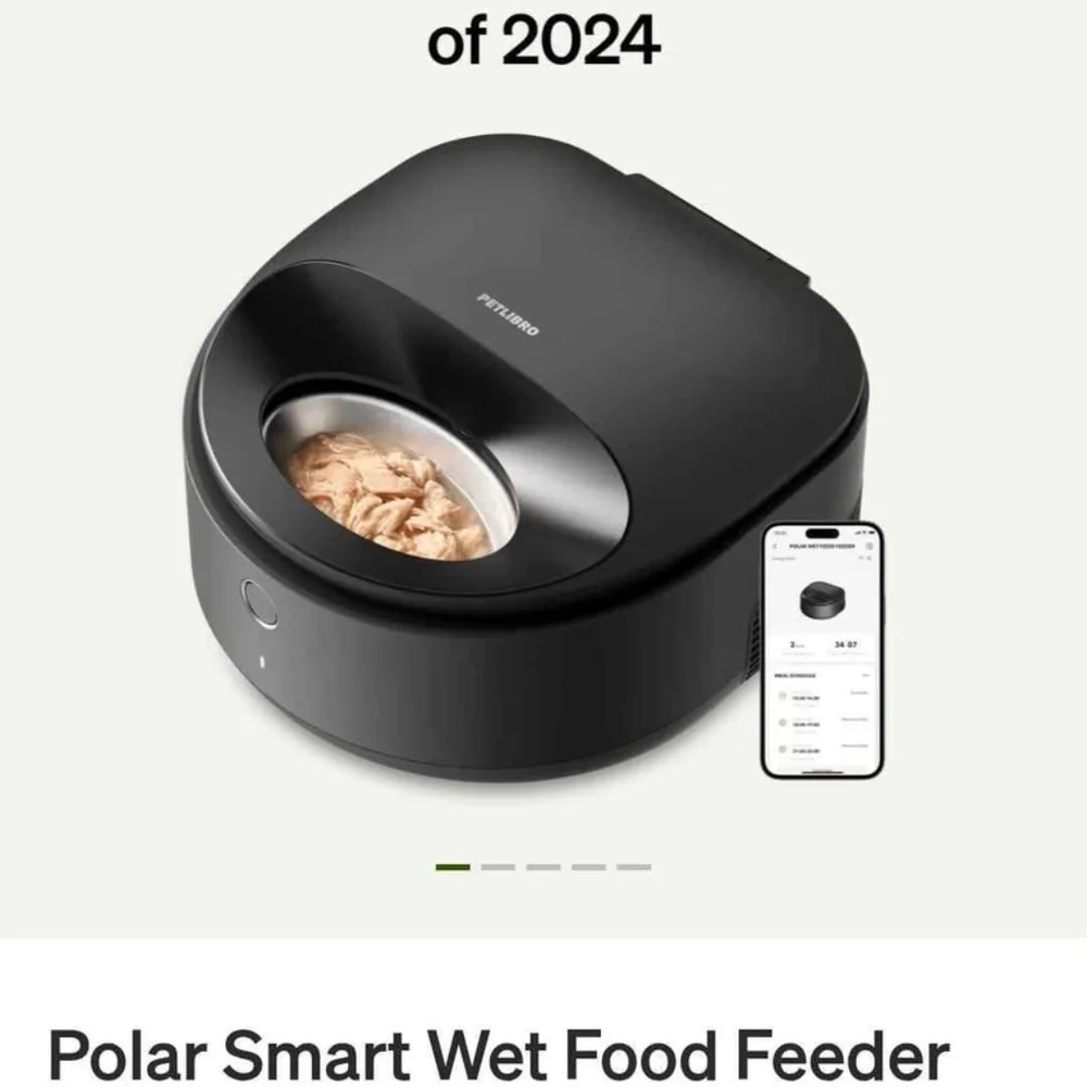 Black Smart Cat Food Feeder